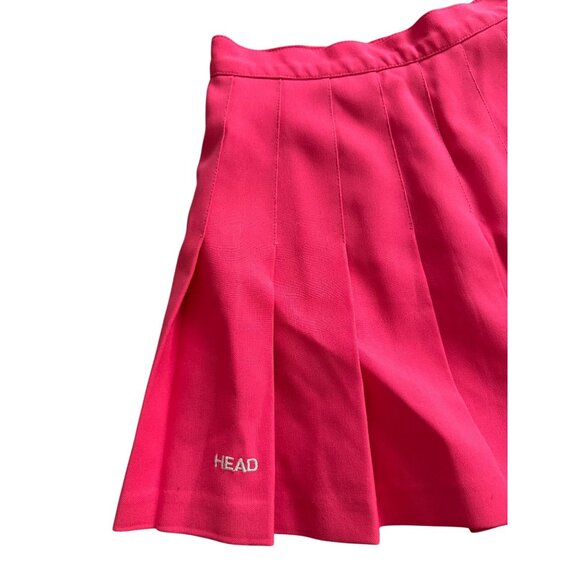 HEAD Vintage Pleated Pink Tennis Skirt Size 4 - Picture 6 of 11